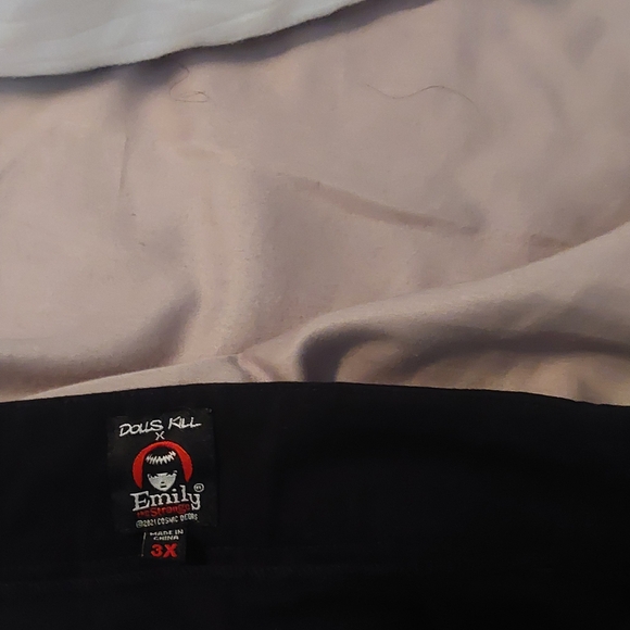 Dolls Kill Black Pleated Mini Skirt with Suspenders - Picture 6 of 6